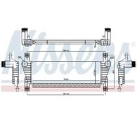 Radiateur d'air intercooler Aluminium 961581 NISSENS pour FORD RANGER