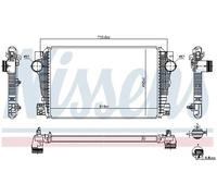 Nissens Radiateur d'air intercooler 96258 Aluminium pour VW Amarok