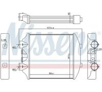 Radiateur d'air intercooler Aluminium 96405 NISSENS pour SEAT IBIZA III