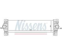 Radiateur d'air intercooler Aluminium 96651 NISSENS pour SSANGYONG KYRON