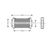 Intercooler, échangeur AVA Clever Choice BWA4262