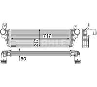 Radiateur d'air intercooler Aluminium CI 242 000P MAHLE pour VW MULTIVAN T5