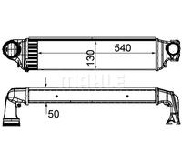 Radiateur d'air intercooler Aluminium CI 425 000S MAHLE pour BMW 3 3 Touring