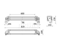 Radiateur d'air intercooler Aluminium CI 624 000P MAHLE pour OPEL ASTRA K