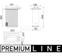 Radiateur d'air intercooler Aluminium CI 642 000P MAHLE pour AUDI A6 C7