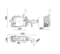 MAHLE CI 665 000P Intercooler