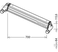 Radiateur d'air intercooler DIT06010 DENSO pour JEEP CHEROKEE