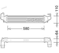 Denso Radiateur d'air intercooler DIT09117 – pour Jeep et Fiat