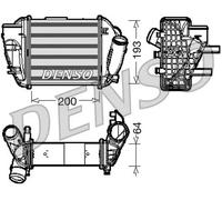 Radiateur d'air intercooler gauche DIT02005 DENSO pour AUDI A4 B6 A4 B6 Avant