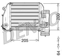 Radiateur d'air intercooler gauche DIT02024 DENSO pour AUDI A6 C6 Avant