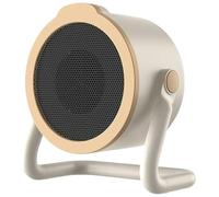 Radiateur D'appoint 2 Vitesses Chauffage 500w Silencieux Ventilation,Chauffage Rapide Winter Warmer Pour Hiver Chambre Salon Bureau Camping Car étude Travail Intérieur Extérieur Voyage (Blanc)