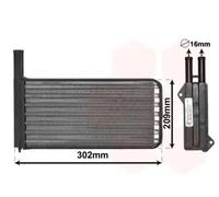 Radiateur de chauffage 18006154 VAN WEZEL pour FORD ESCORT V ESCORT V Turnier