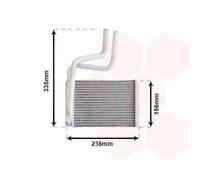 Radiateur de chauffage 18006286 VAN WEZEL pour FORD COUGAR MONDEO II MONDEO III