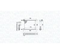 Radiateur de chauffage 350218459000 MAGNETI MARELLI pour RENAULT CLIO IV