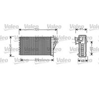 Valeo Radiateur de chauffage 812221 – à hautes performances