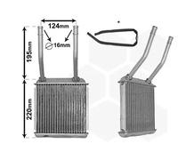 Van Wezel Radiateur de chauffage 37006132 – Compatible avec Opel Astra F, Calibra A, Vectra A