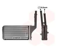 Radiateur de chauffage ailettes jointes mécaniquement 40006049 VAN WEZEL