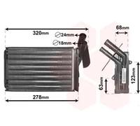 VAN WEZEL 43006048 Radiateur de chauffage