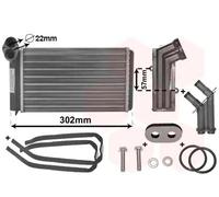 Radiateur de chauffage ailettes jointes mécaniquement 58006201 VAN WEZEL pour VW