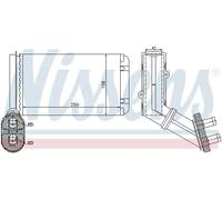 Radiateur de chauffage ailettes jointes mécaniquement 73972 NISSENS pour VW FORD