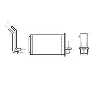AVA Quality Cooling Radiateur de chauffage PEA6088 ailettes jointes mécaniquement