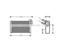 AVA Quality Cooling – Radiateur de chauffage RT6048