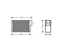 Radiateur de chauffage ailettes jointes mécaniquement SA6017 AVA QUALITY COOLING