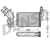Radiateur de chauffage DRR23001 DENSO pour RENAULT CLIO II KANGOO Express