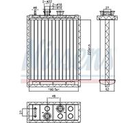 Radiateur de chauffage Grille de radiateur soudée 707220 NISSENS pour VOLVO