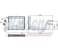 Radiateur de chauffage Grille de radiateur soudée 707245 NISSENS pour HYUNDAI