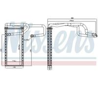 Nissens Radiateur de chauffage 707310 grille soudée pour Land Rover Discovery IV 3.0 SDV6