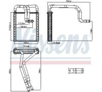Radiateur de chauffage Grille de radiateur soudée 707326 NISSENS pour HYUNDAI