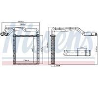 Radiateur de chauffage Grille de radiateur soudée 77650 NISSENS pour HYUNDAI