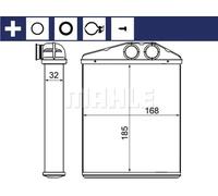 Radiateur de chauffage Grille de radiateur soudée AH 13 000S MAHLE pour CADILLAC