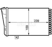 MAHLE AH 155 000S Radiateur de chauffage