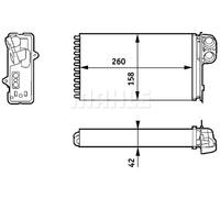 MAHLE AH 162 000S Radiateur de chauffage
