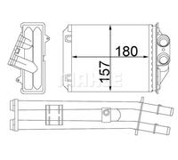 MAHLE AH 213 000S Radiateur de chauffage