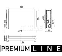 MAHLE AH 37 000P Radiateur de chauffage