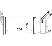 MAHLE AH 43 000S Radiateur de chauffage
