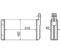 MAHLE AH 68 000S Radiateur de chauffage