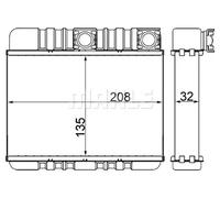 Radiateur de chauffage Grille de radiateur soudée AH 87 000S MAHLE pour BMW 3 X3