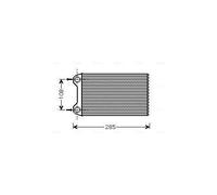 Radiateur de chauffage Grille de radiateur soudée AIA6254 AVA QUALITY COOLING