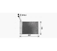 Radiateur de chauffage Grille de radiateur soudée CN6330 AVA QUALITY COOLING