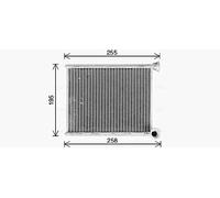 AVA Quality Cooling Radiateur de chauffage CN6333 Grille soudée