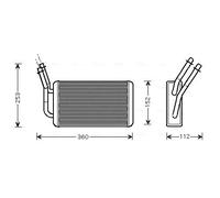 Radiateur de chauffage Grille de radiateur soudée FD6316 AVA QUALITY COOLING