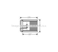 Radiateur de chauffage Grille de radiateur soudée HY6168 AVA QUALITY COOLING