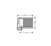 AVA COOLING SYSTEMS HY6213 Radiateur de chauffage