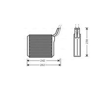 Radiateur de chauffage Grille de radiateur soudée OL6205 AVA QUALITY COOLING