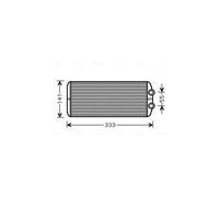 AVA Quality Cooling Radiateur de chauffage PEA6312 Grille de radiateur soudée