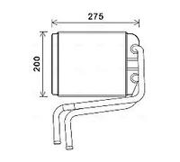 Radiateur de chauffage Grille de radiateur soudée VN6378 AVA QUALITY COOLING